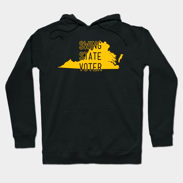 Swing State Voter - Virginia Hoodie by brkgnews